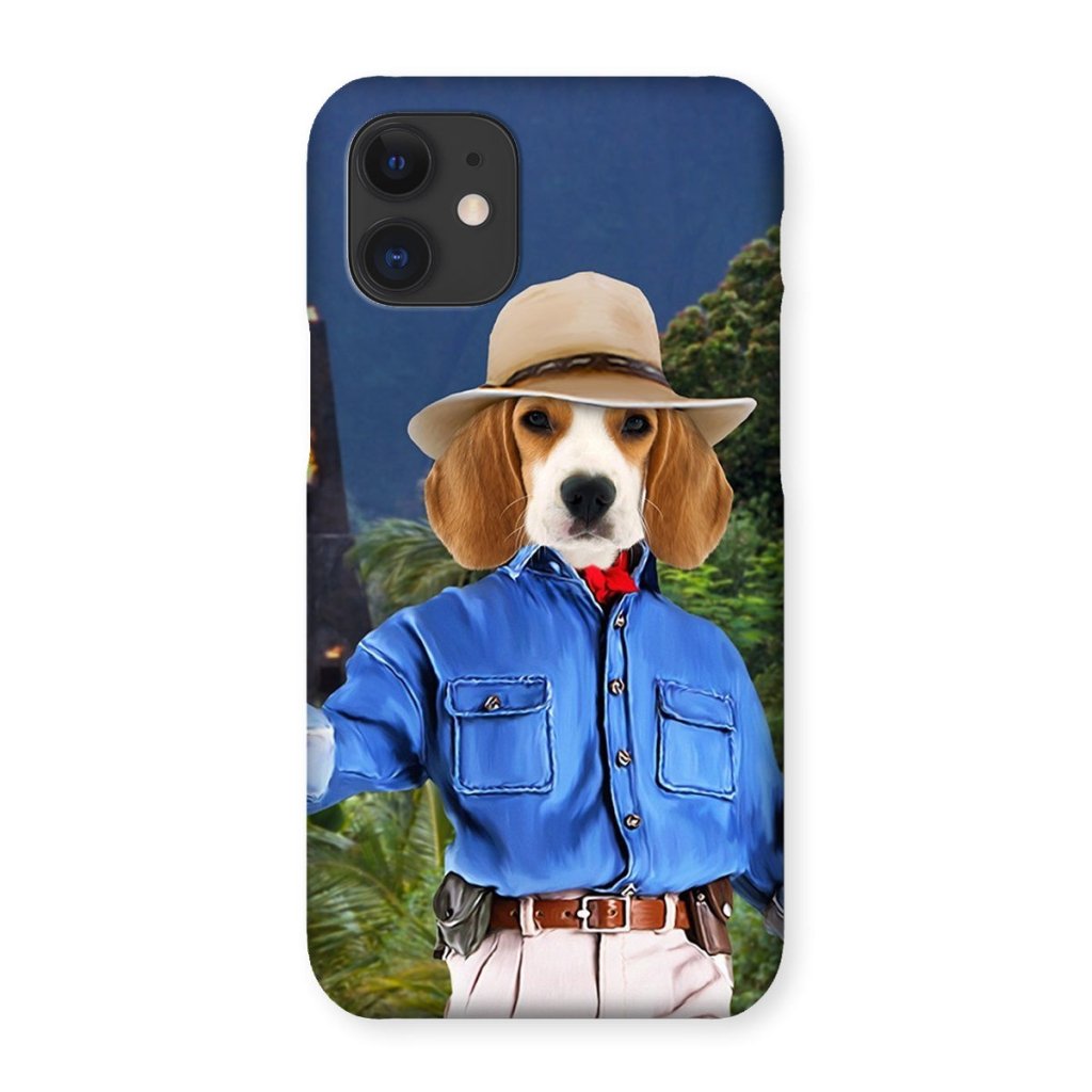 Pet Portraits | Dr Pawleontologist (Jurassic Park Inspired): Custom Pet Phone Case | Paw & Glory