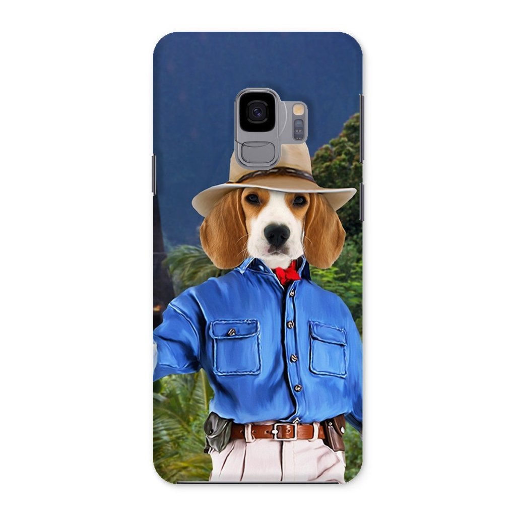 Pet Portraits | Dr Pawleontologist (Jurassic Park Inspired): Custom Pet Phone Case | Paw & Glory