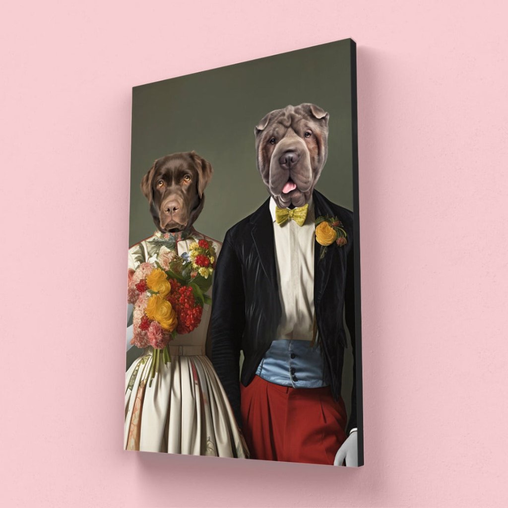 Pet Portraits | Duke and Duchess: Custom Pet Canvas | Paw & Glory