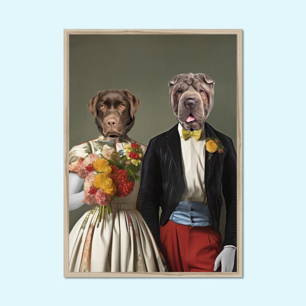 Pet Portraits | Duke and Duchess: Custom Pet Portrait | Paw & Glory