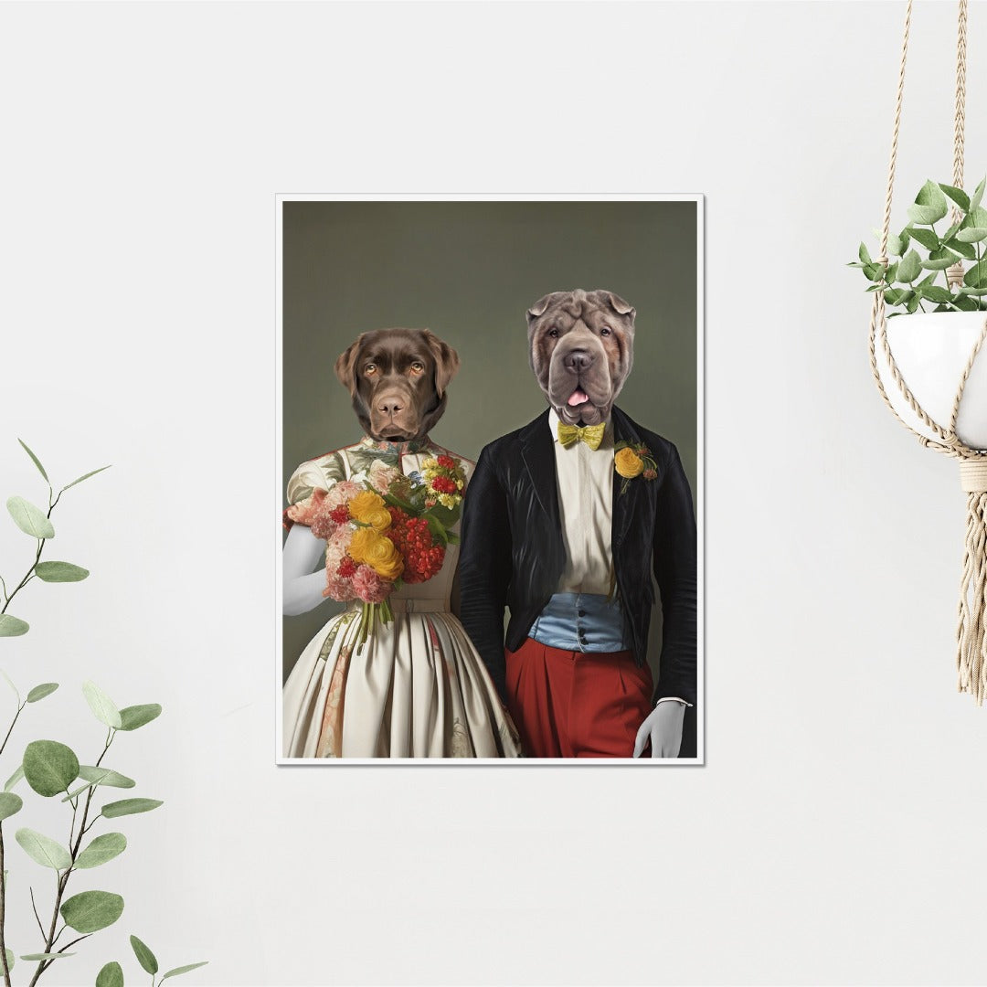 Pet Portraits | Duke and Duchess: Custom Pet Poster | Paw & Glory