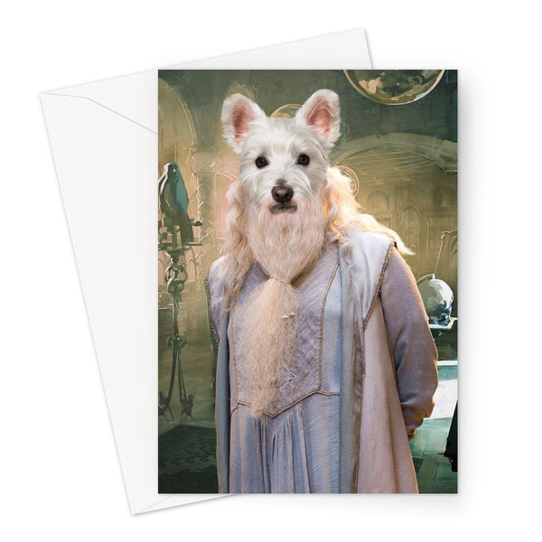 Wise Wizard Custom Pet Greeting Card | Personalised Pet Gift | Paw & Glory