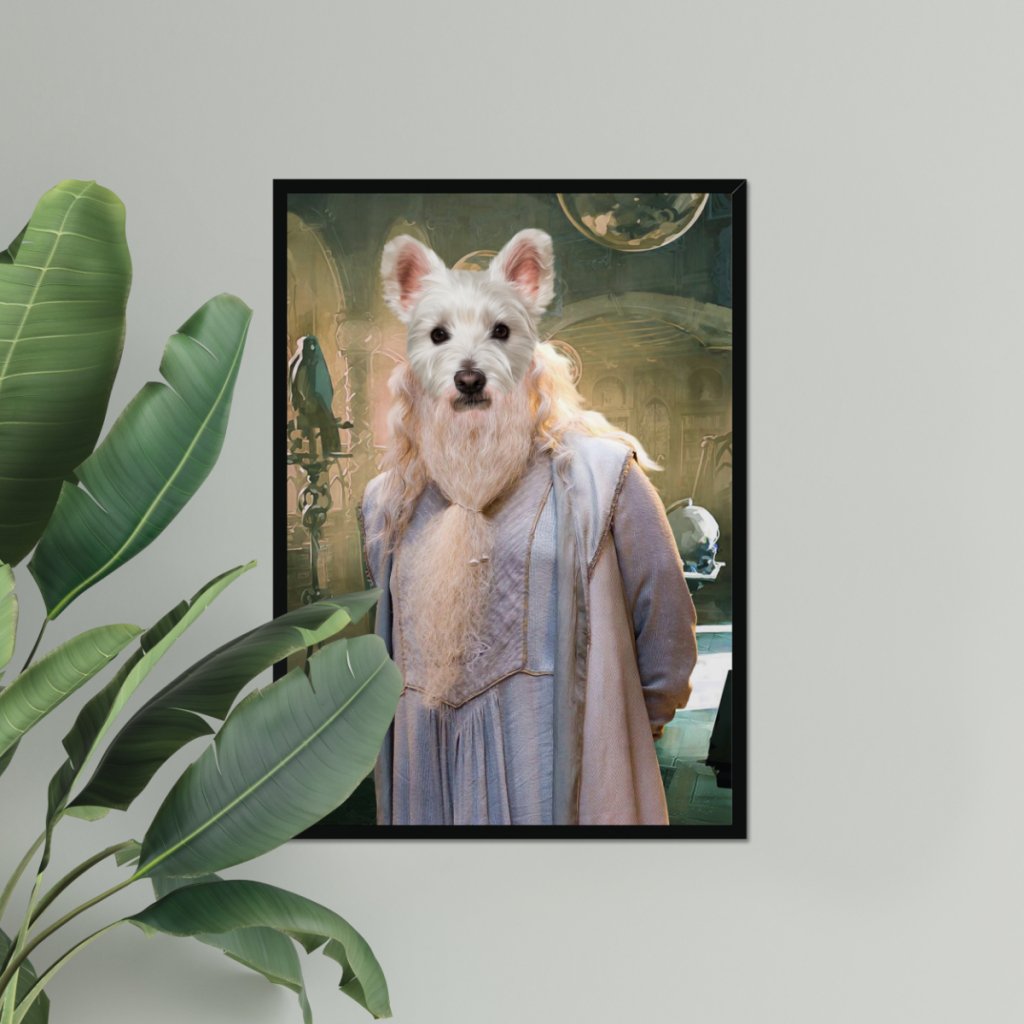 Dumbledore (Harry Potter Inspired): Custom Pet Portrait - Paw & Glory - Dog Portraits - Pet Portraits