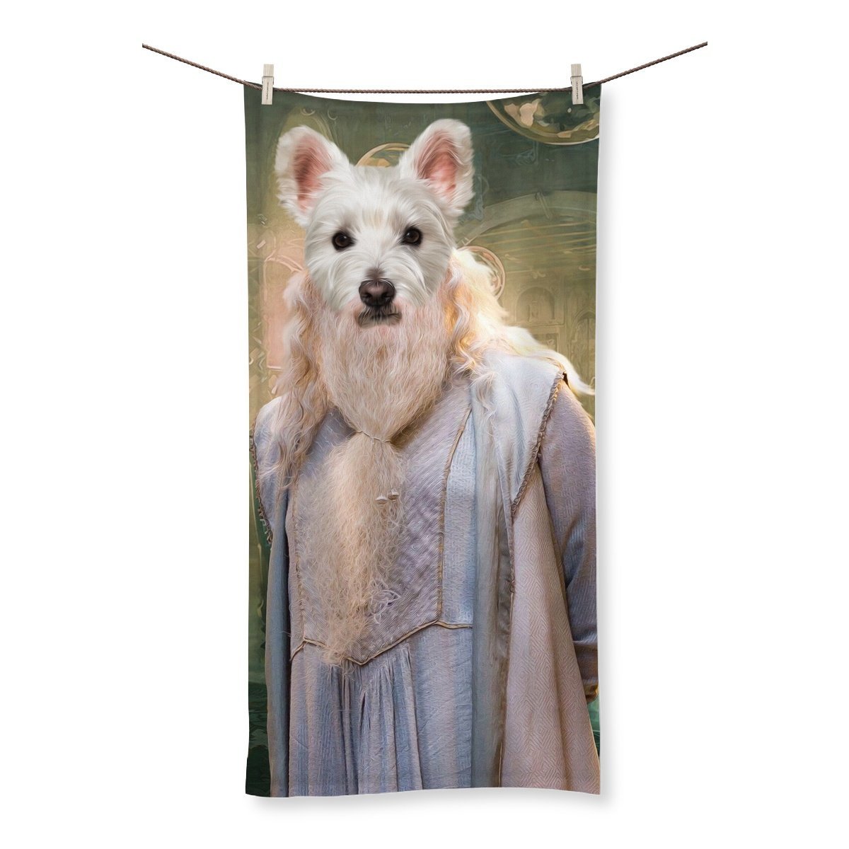 Wise Wizard Custom Pet Towel | Custom Pet Portrait | Paw & Glory