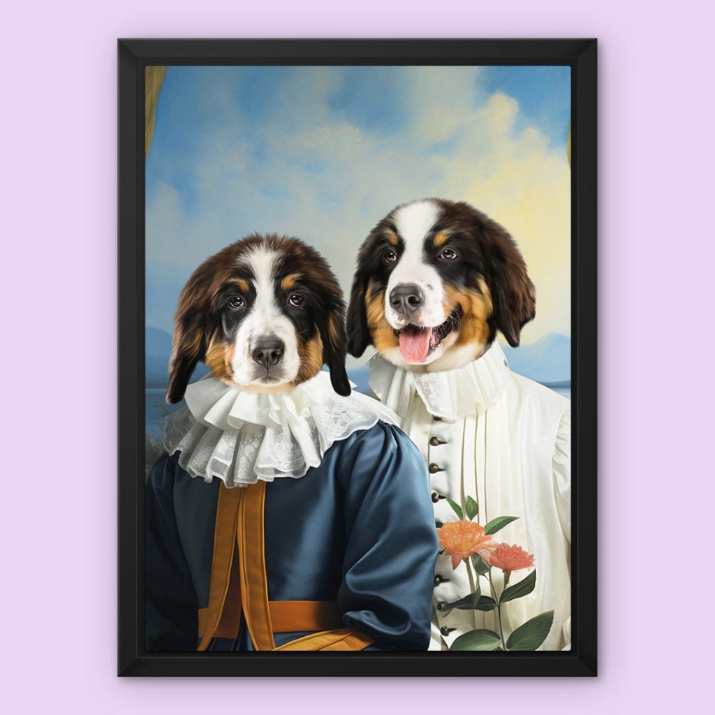 Pet Portraits | Earl and Countess: Custom Pet Canvas | Paw & Glory
