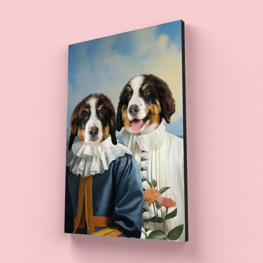 Pet Portraits | Earl and Countess: Custom Pet Canvas | Paw & Glory