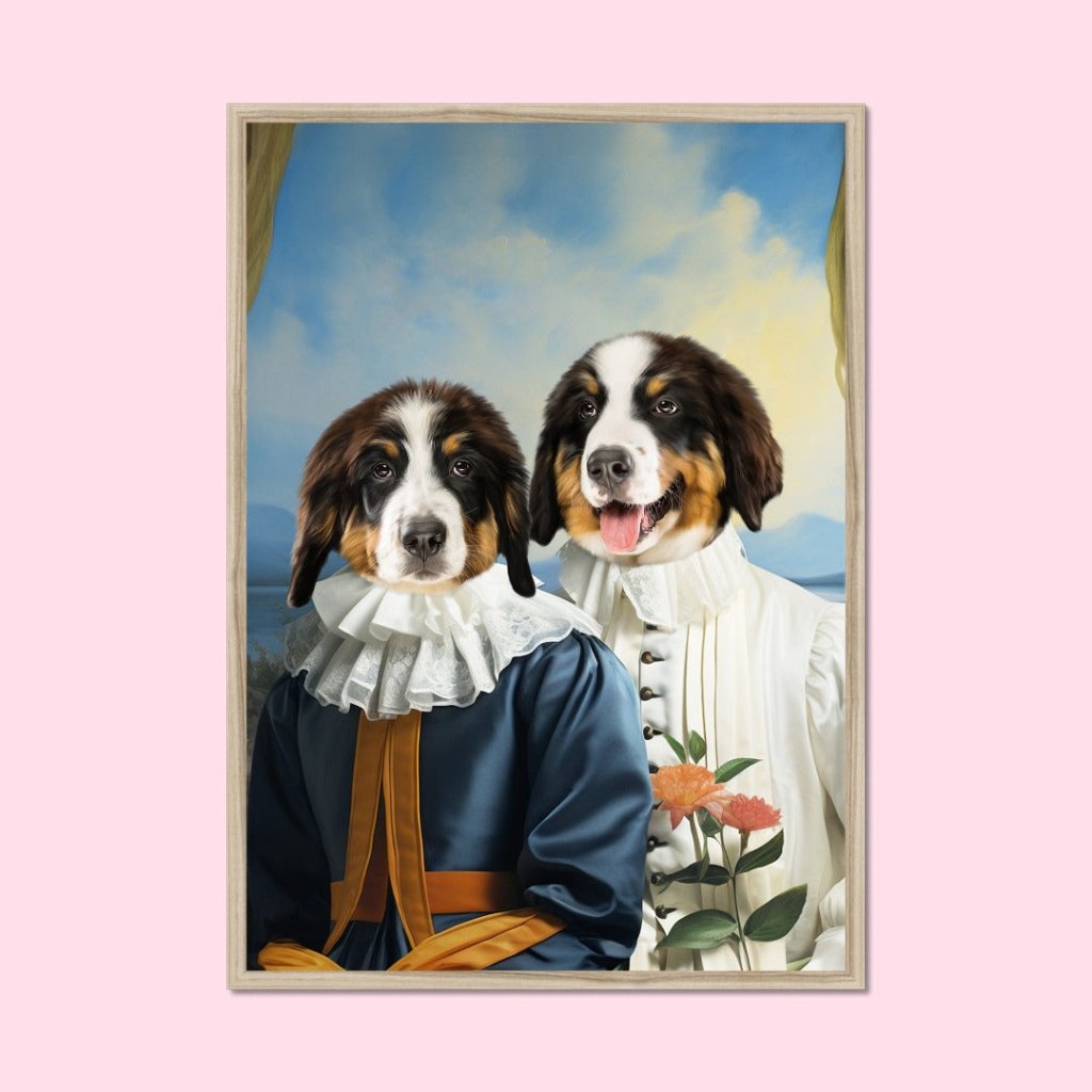 Pet Portraits | Earl and Countess: Custom Pet Portrait | Paw & Glory