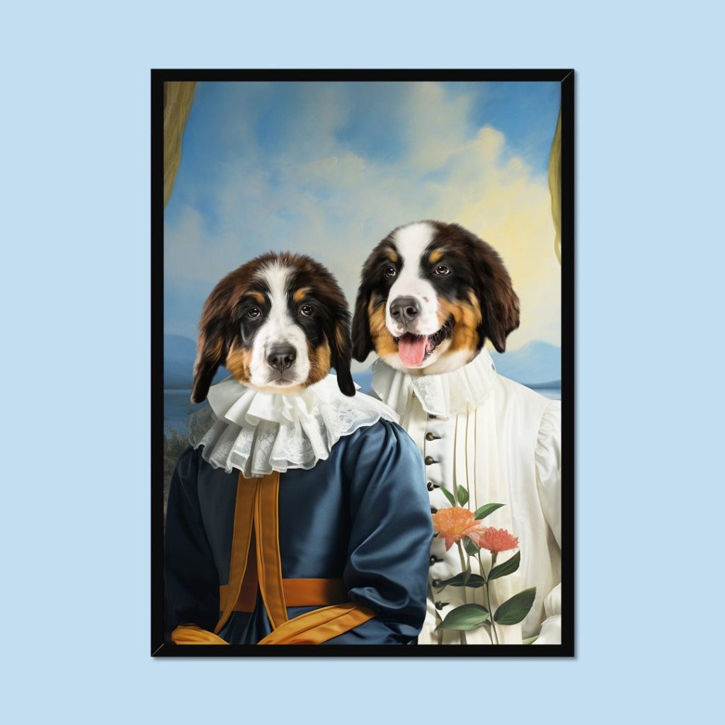 Pet Portraits | Earl and Countess: Custom Pet Portrait | Paw & Glory