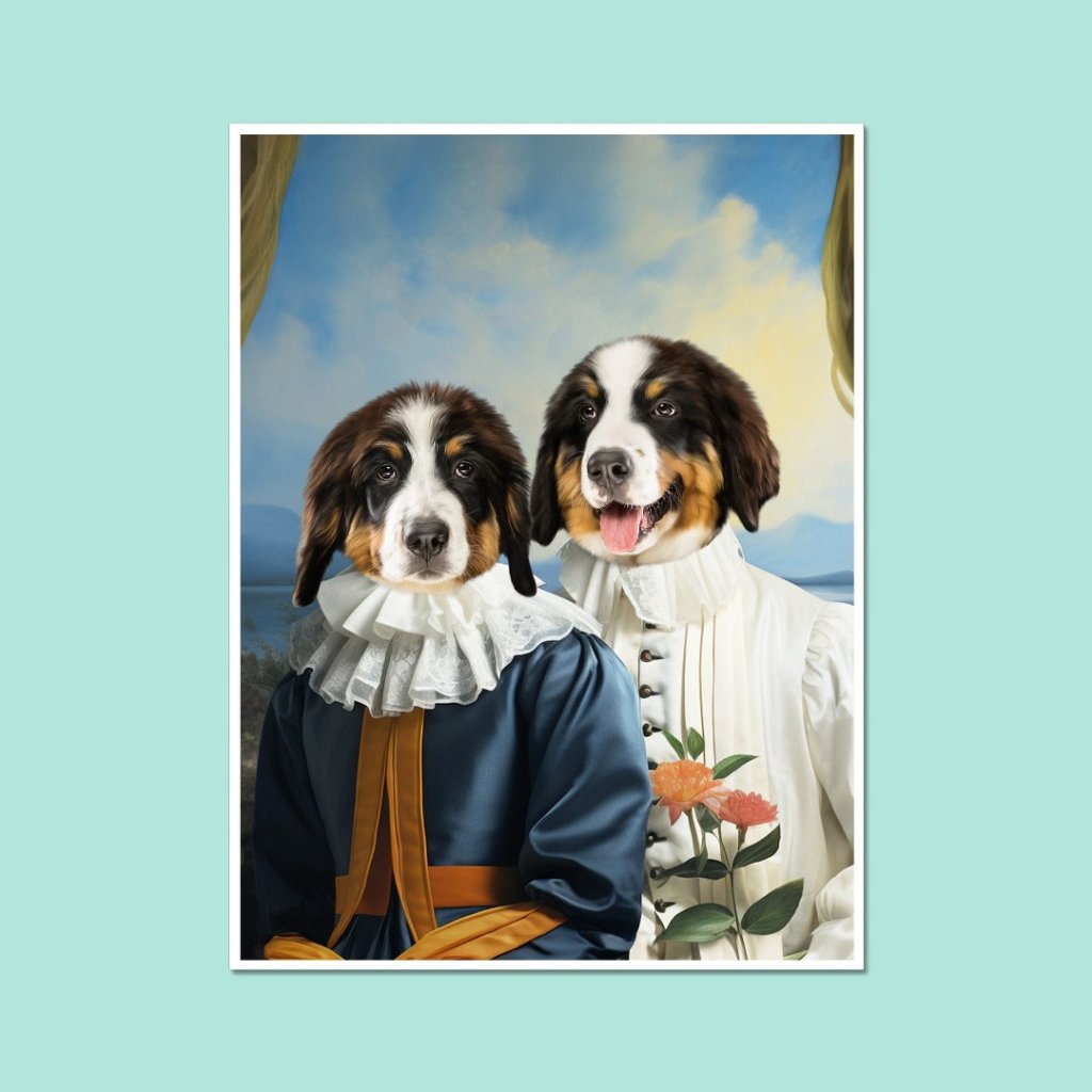 Earl and Countess: Custom Pet Portrait | royal pet portrait | Paw & Glory
