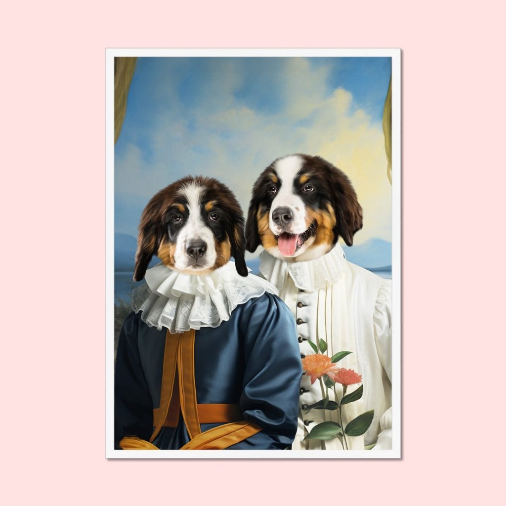 Pet Portraits | Earl and Countess: Custom Pet Portrait | Paw & Glory