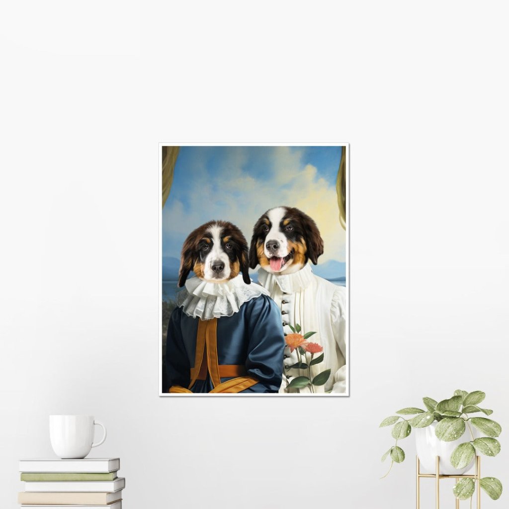Pet Portraits | Earl and Countess: Custom Pet Poster | Paw & Glory
