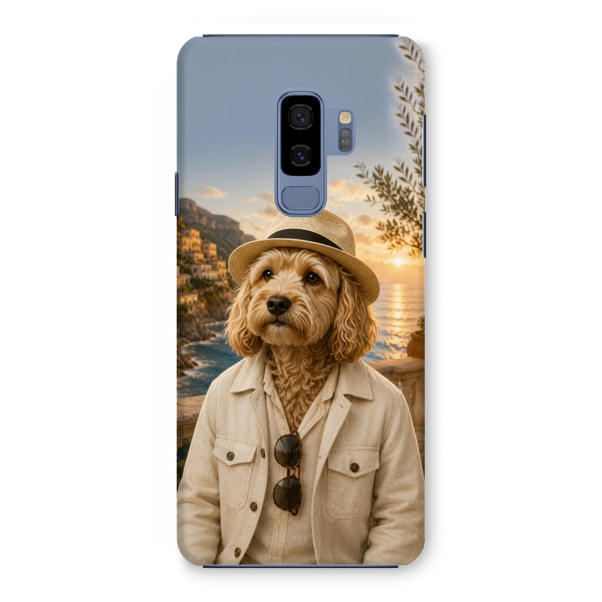Pet Portraits | Amalfi Honeymoon Gent: Custom Pet Phone Case | Paw & Glory