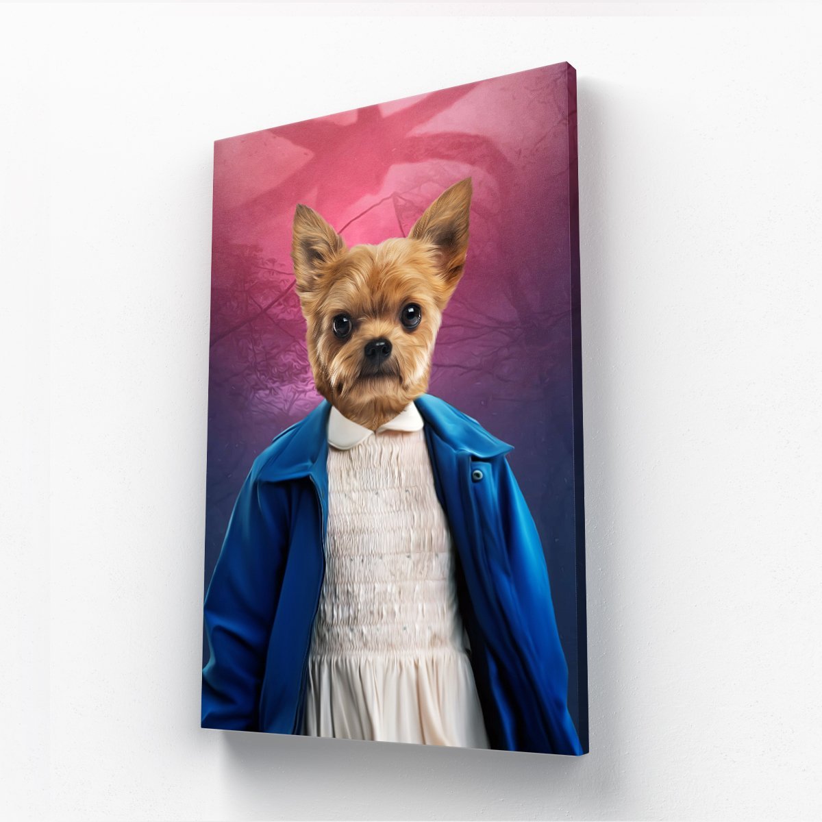 Eleven (Stranger Things Inspired): Custom Pet Canvas - Paw & Glory - Dog Portraits - Pet Portraits
