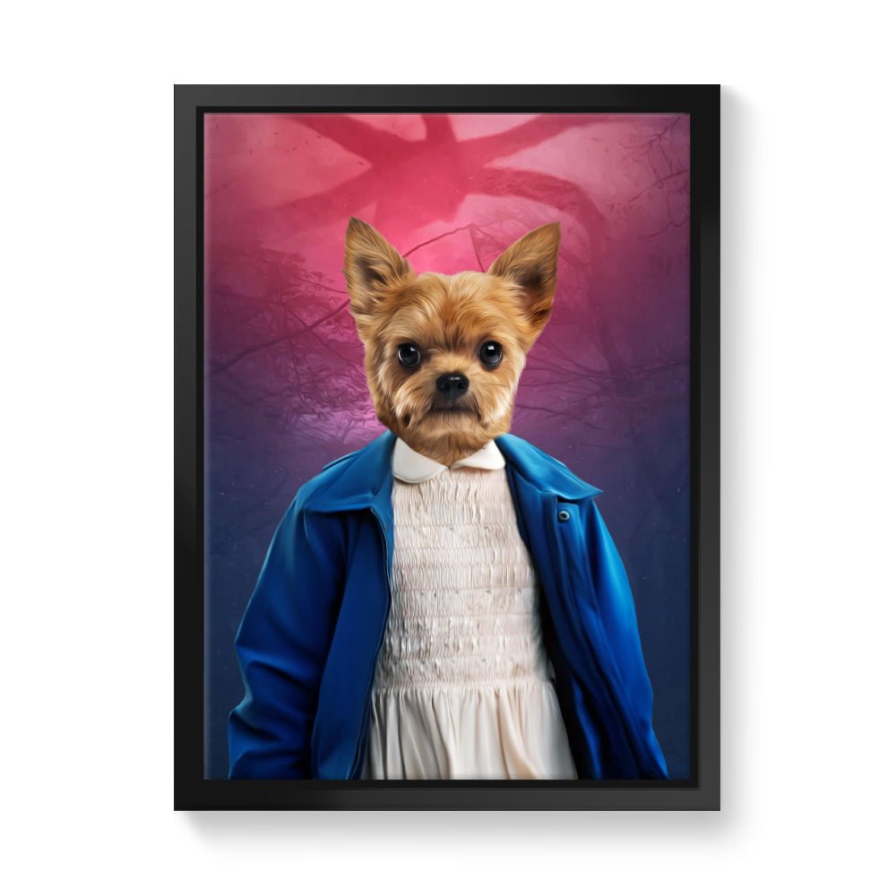 Pet Portraits | Eleven (Stranger Things Inspired): Custom Pet Canvas | Paw & Glory