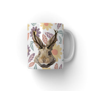 Elk Antler: Modern Pet Coffee Mug - Paw & Glory - Dog Portraits - Pet Portraits