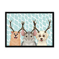 Elk Antlers: Cartoon Pet Portrait