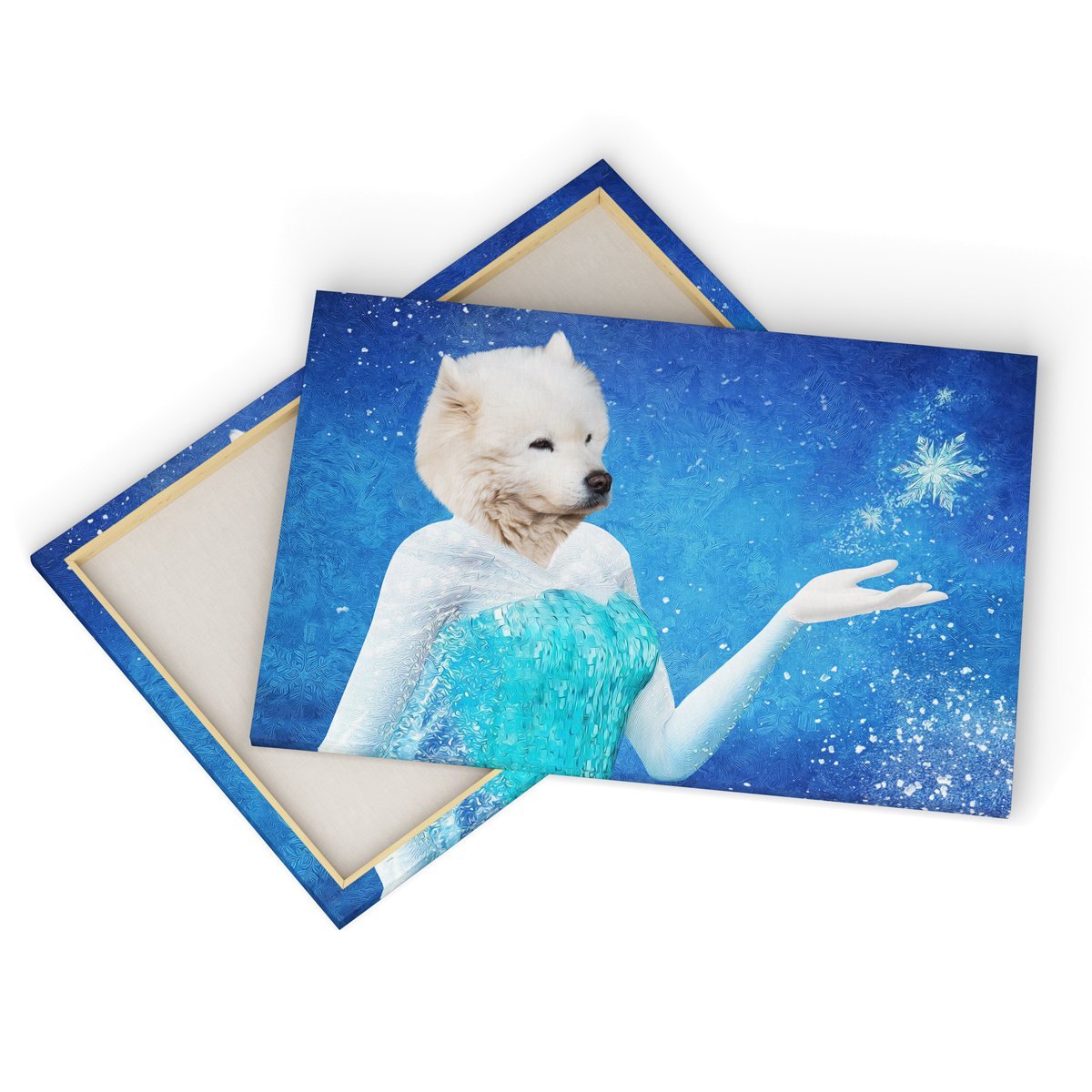 Pet Portraits | Elsa (Frozen Inspired): Custom Pet Canvas | Paw & Glory