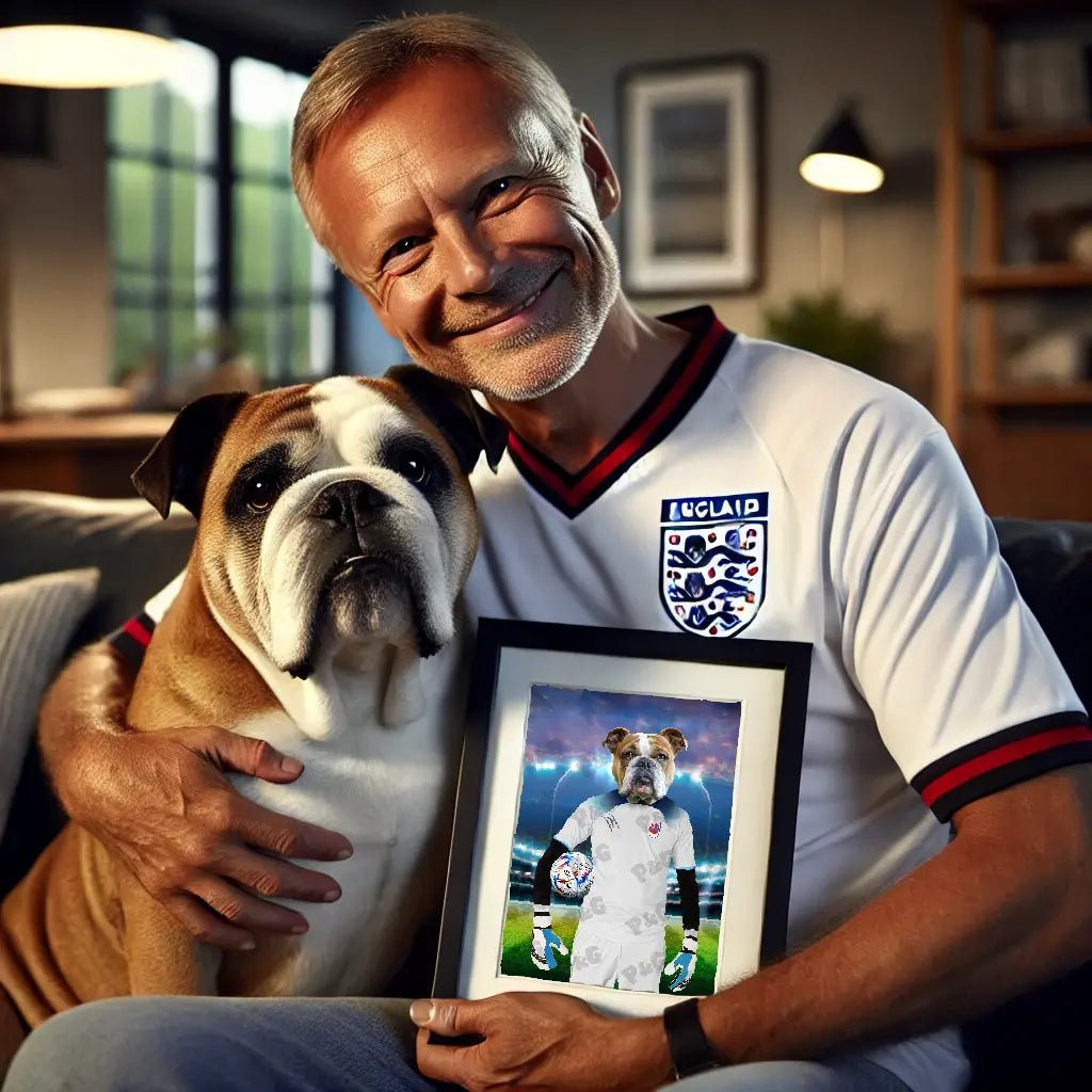 Pet Portraits | England Football Team: Custom Pet Portrait | Paw & Glory