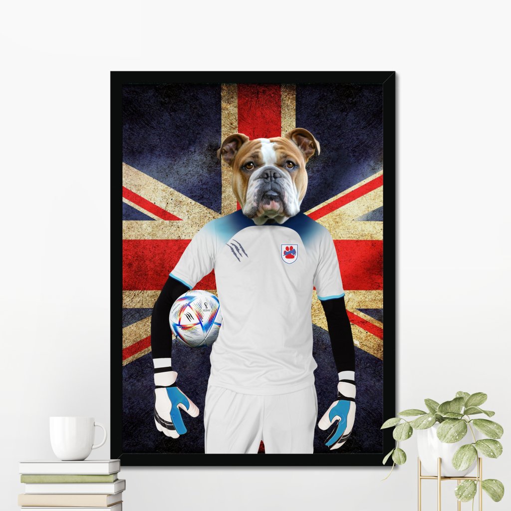 England Football Team: Custom Pet Portrait (British Flag Edition) - Paw & Glory - Dog Portraits - Pet Portraits