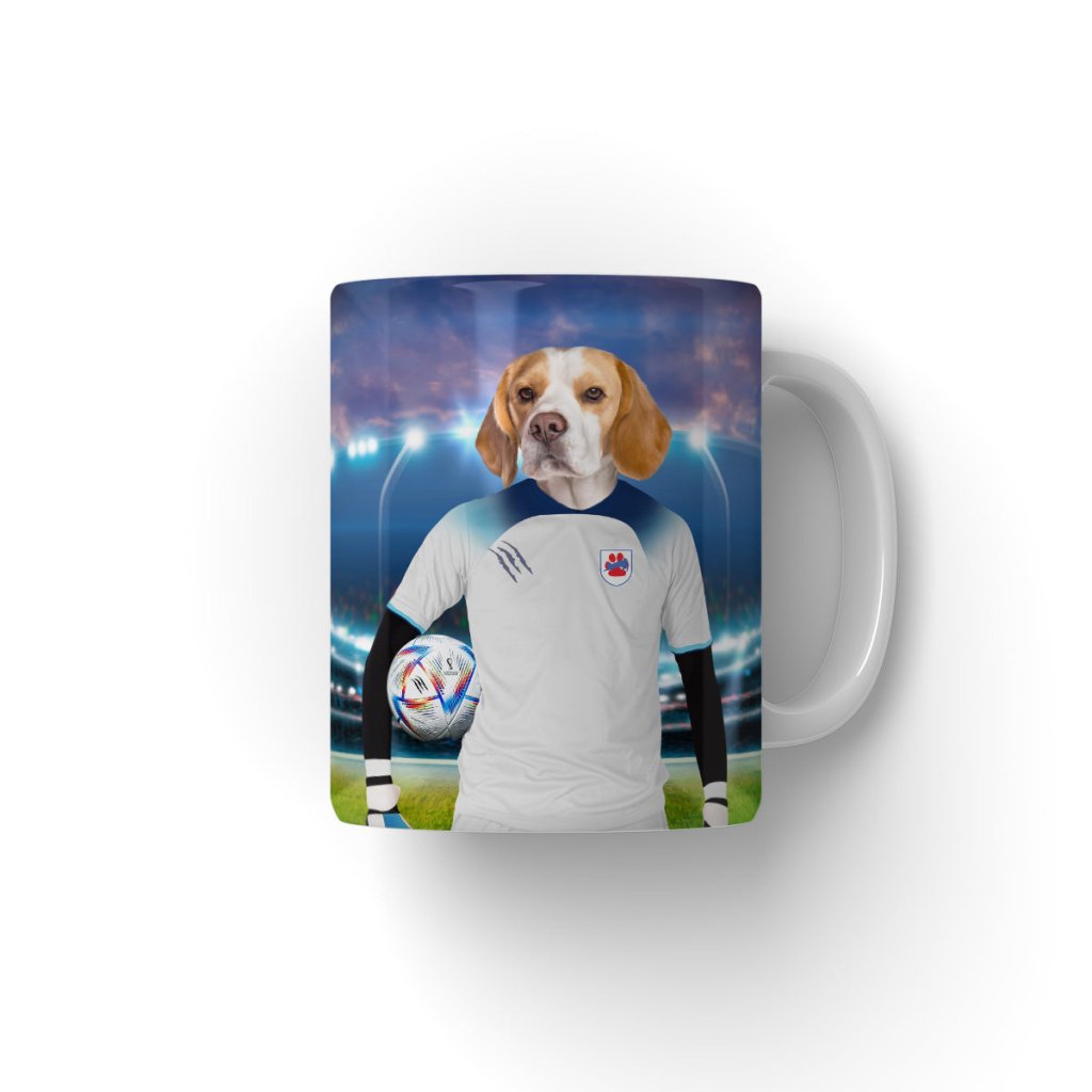Pet Portraits | England Football Team (FIFA 2022): Custom Pet Coffee Mug | Paw & Glory