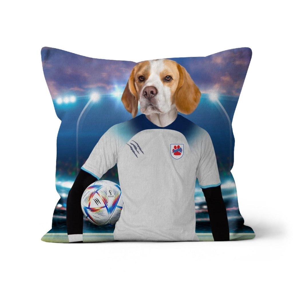 Pet Portraits | England Football Team (FIFA 2022): Custom Pet Pillow | Paw & Glory