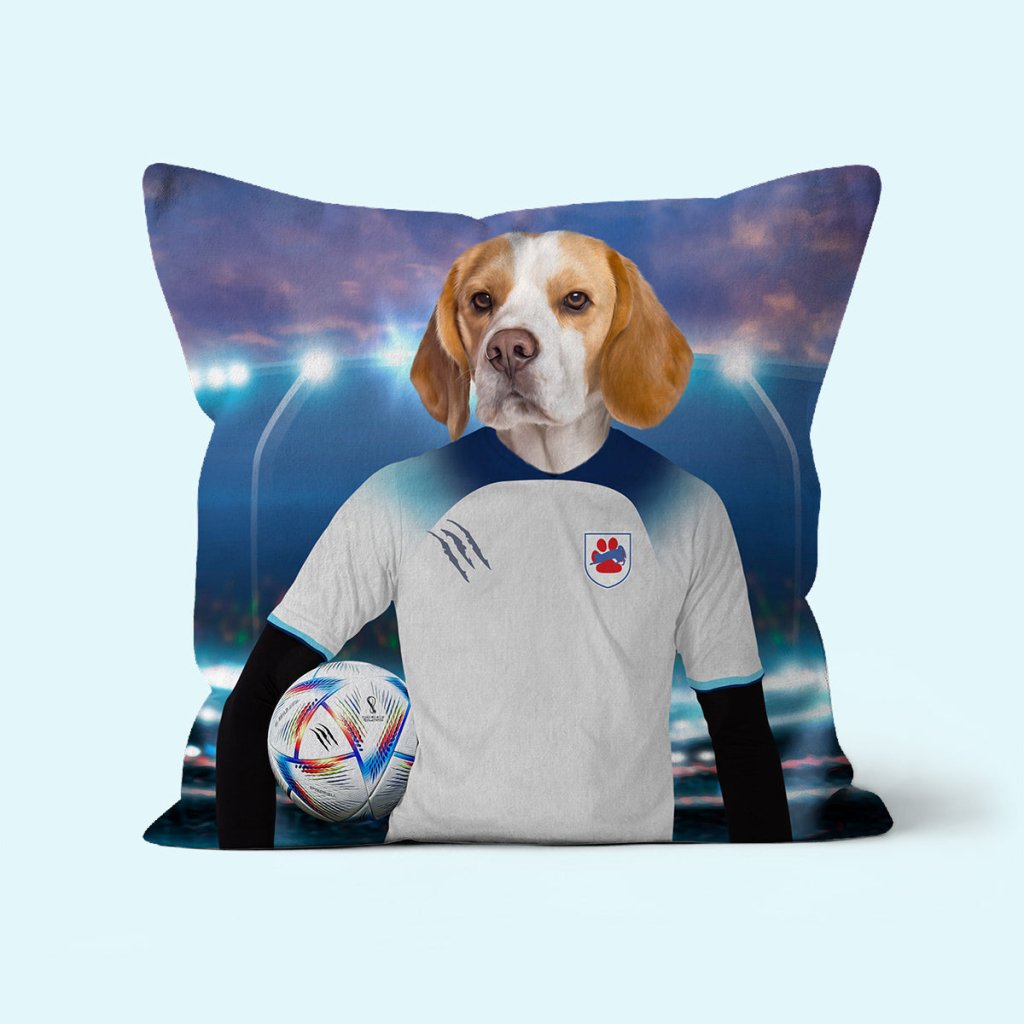 Pet Portraits | England Football Team (FIFA 2022): Custom Pet Pillow | Paw & Glory