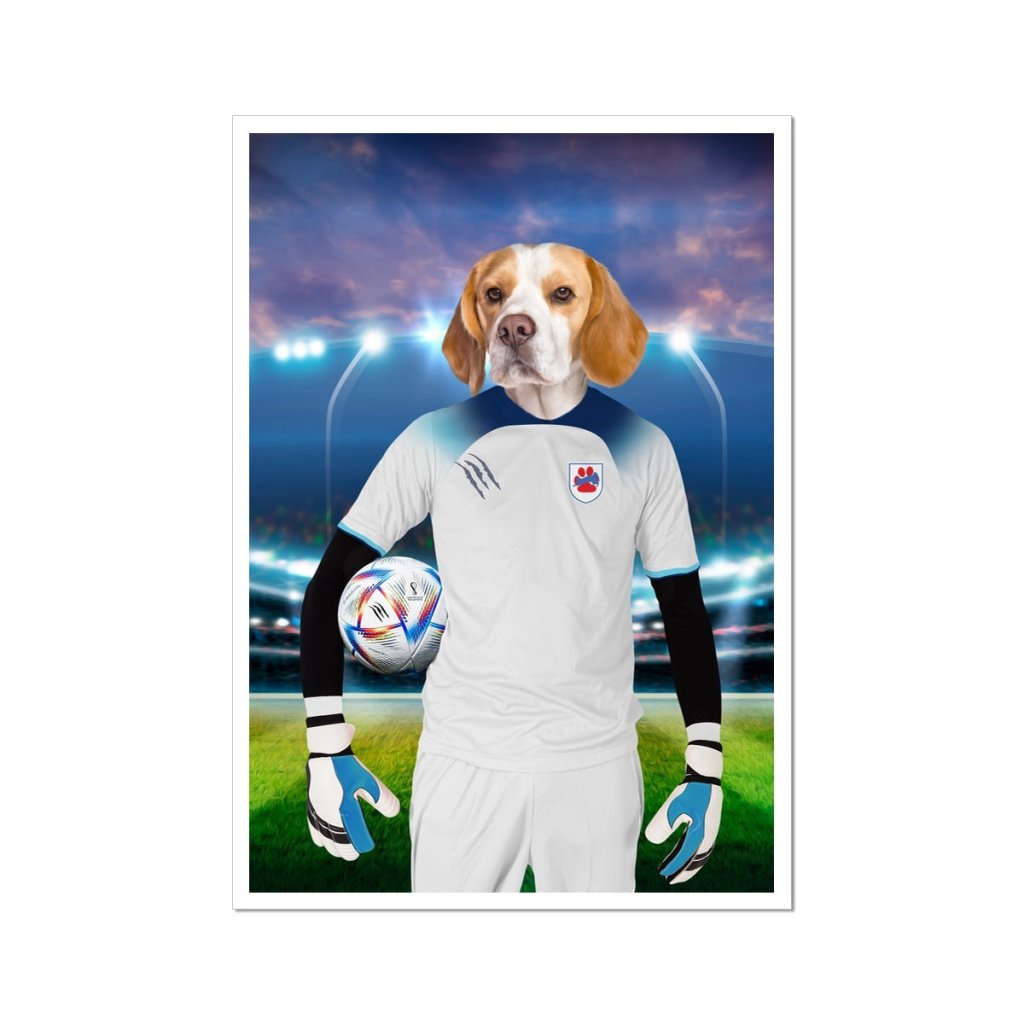 Pet Portraits | England Football Team (FIFA 2022): Custom Pet Poster | Paw & Glory