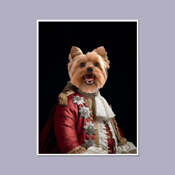 Esquire: Custom Pet Poster | royal pet portrait | Paw & Glory