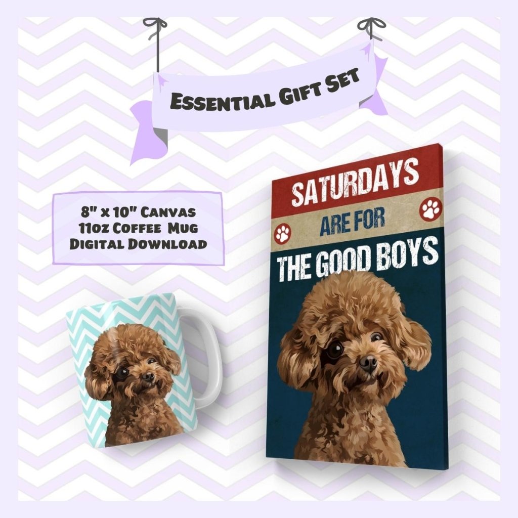 Pet Portraits | Essential Gift Set (Art Style) | Paw & Glory