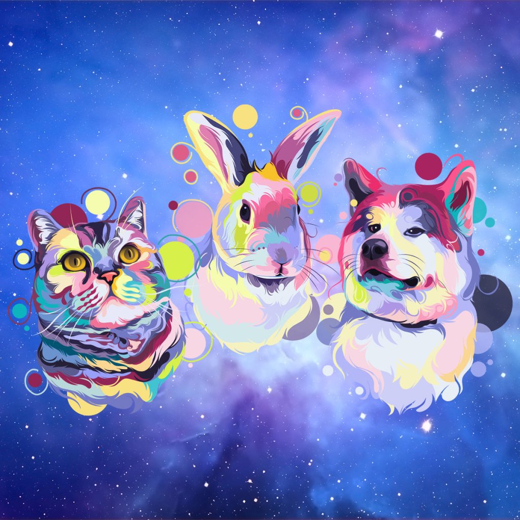 Pet Portraits | Essential Gift Set (Art Style) | Paw & Glory