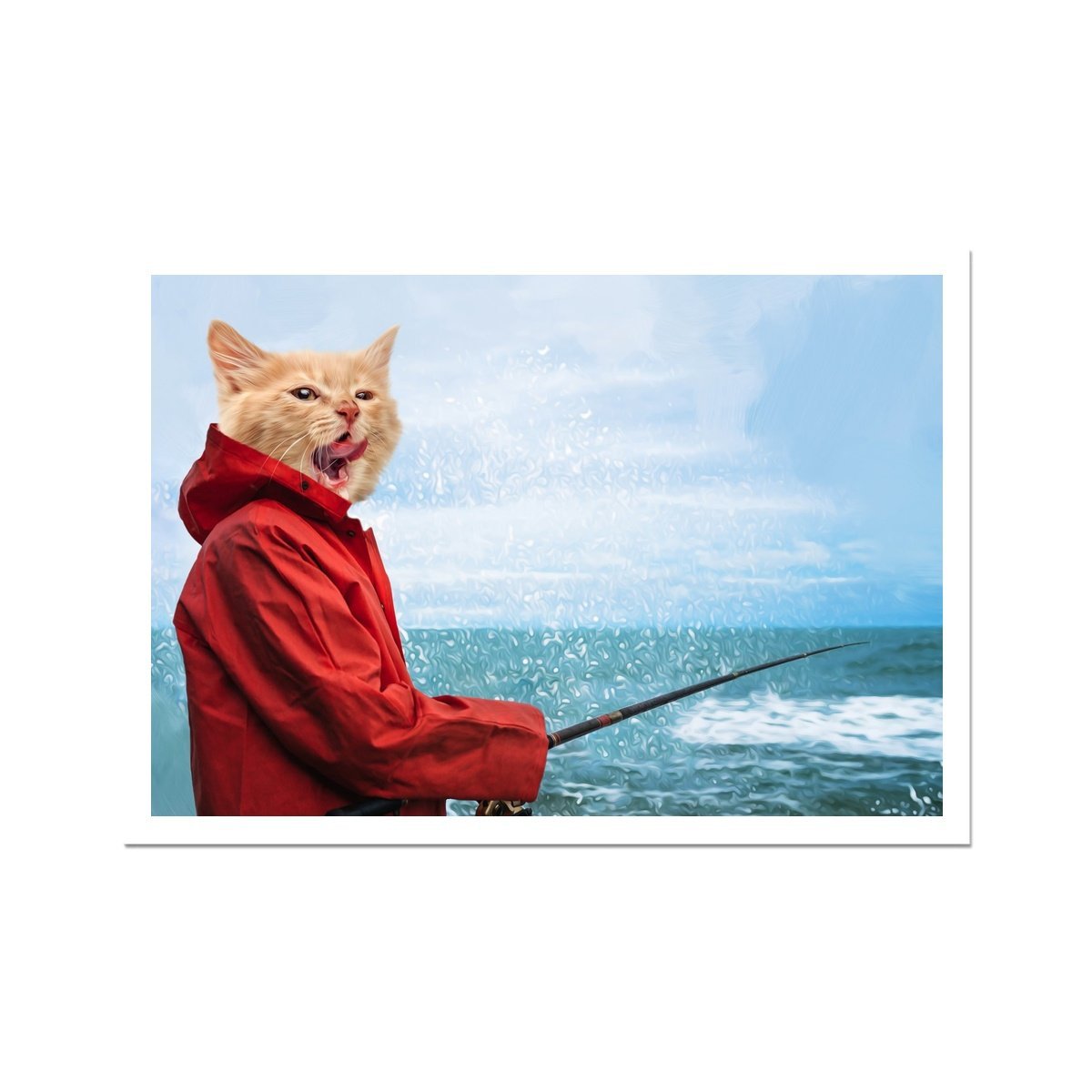 Pet Portraits | Fisherpaw: Custom Pet Poster | Paw & Glory