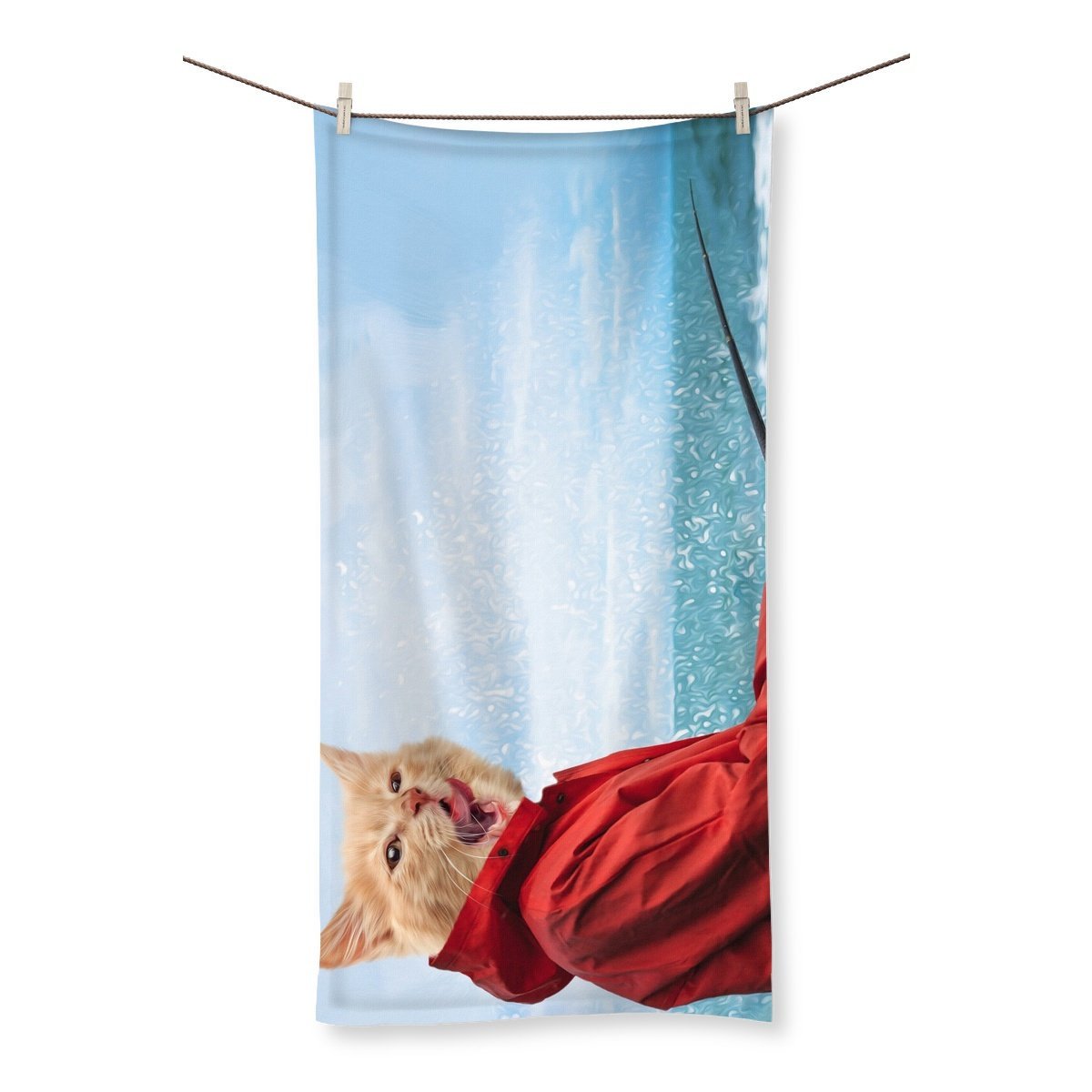Pet Portraits | Fisherpaw: Custom Pet Towel | Paw & Glory