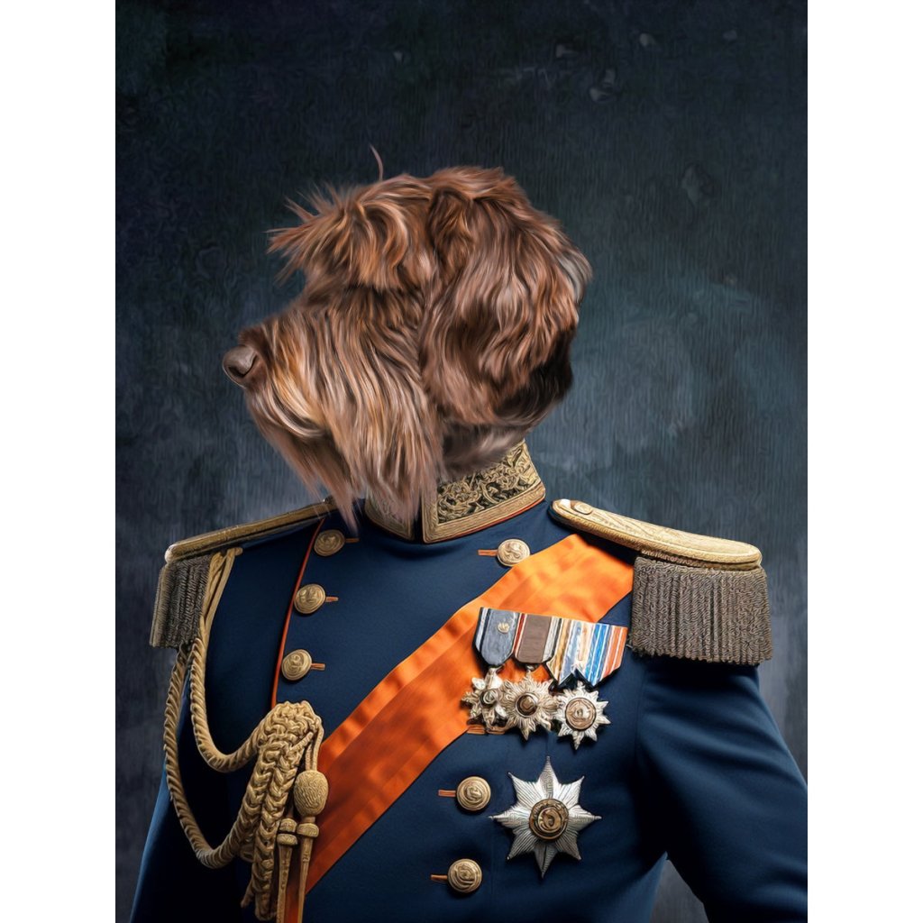 Pet Portraits | Fleet Captain: Custom Digital Download Pet Portrait | Paw & Glory