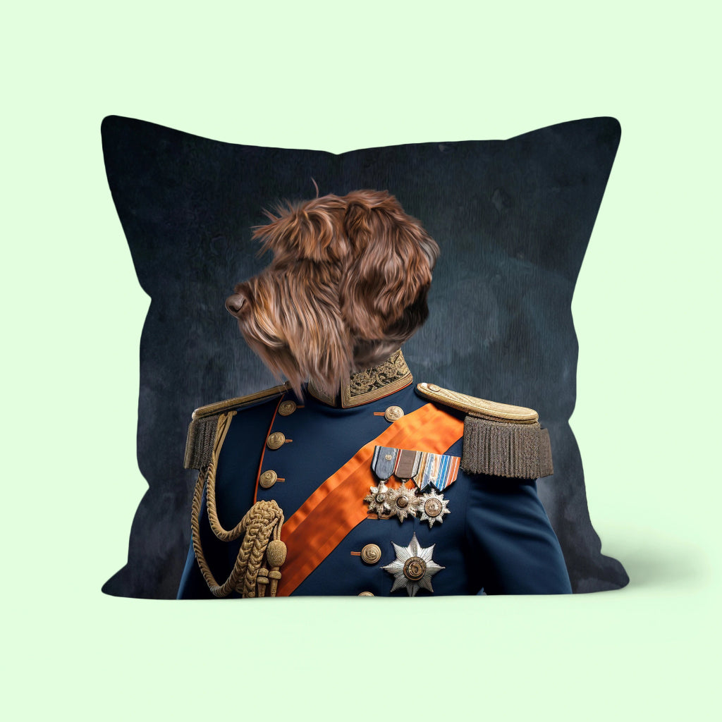 Pet Portraits | Fleet Captain: Custom Pet Pillow | Paw & Glory