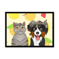 Floral Crown: Cartoon Pet Portrait