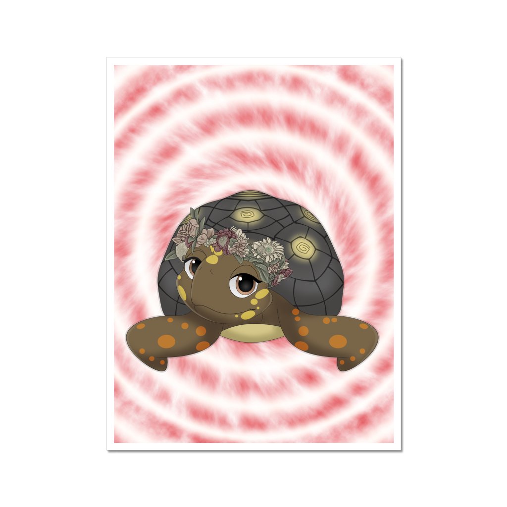 Pet Portraits | Floral Crown: Cartoon Pet Poster | Paw & Glory