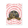 Floral Crown: Cartoon Pet Poster