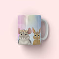 Flower Bud Crown: Cartoon Pet Coffee Mug