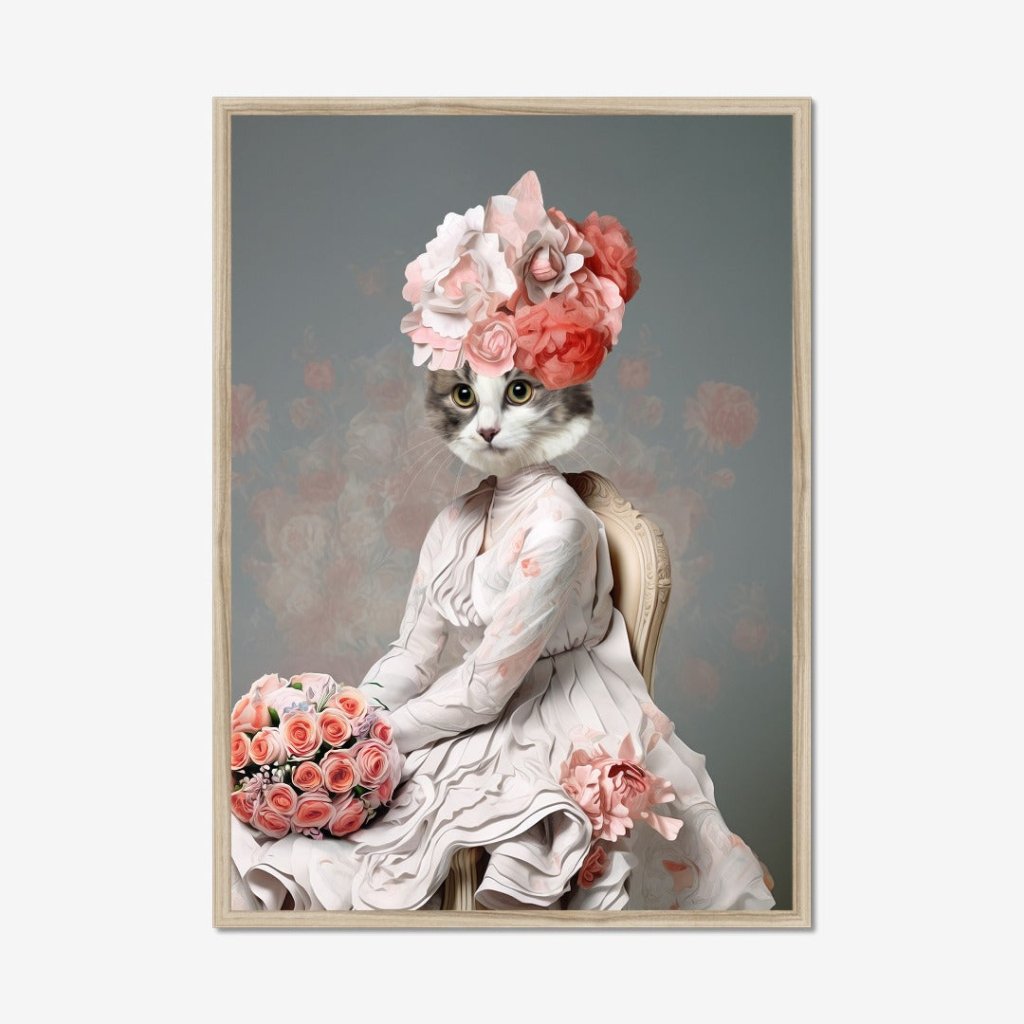 Pet Portraits | Flower Princess: Custom Pet Portrait | Paw & Glory