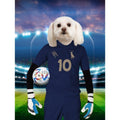 France Football Team (FIFA 2022): Custom Digital Download Pet Portrait