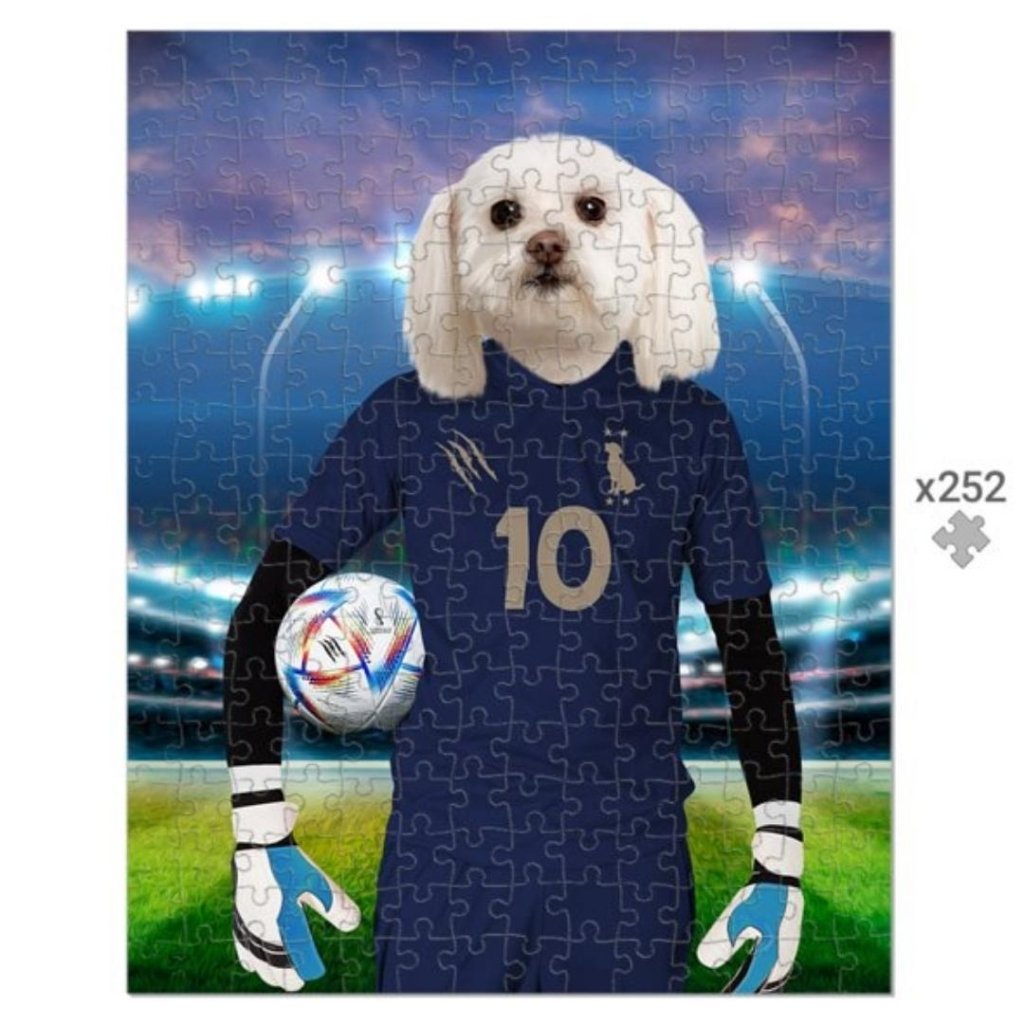 Pet Portraits | France Football Team (FIFA 2022): Custom Pet Puzzle | Paw & Glory