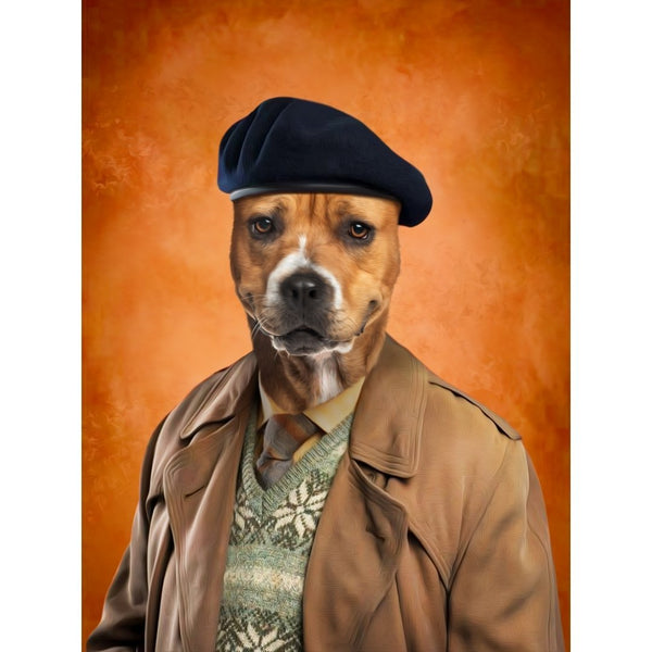 Accident-Prone Gentleman Custom Digital Download Pet Portrait | Pet Portrait From Photo | Paw & Glory