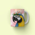 Full Blossom Crown: Cartoon Pet Coffee Mug