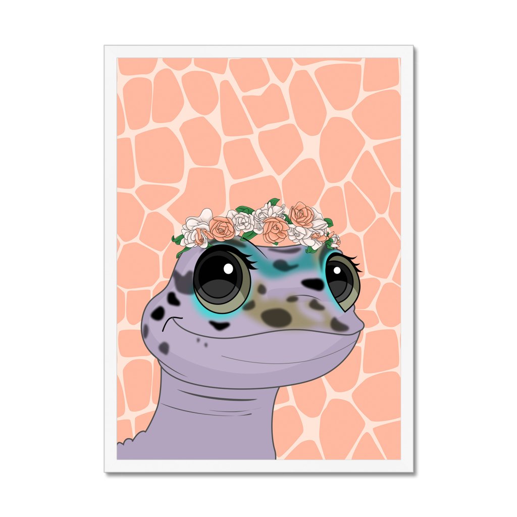 Pet Portraits | Full Blossom Crown: Cartoon Pet Portrait | Paw & Glory