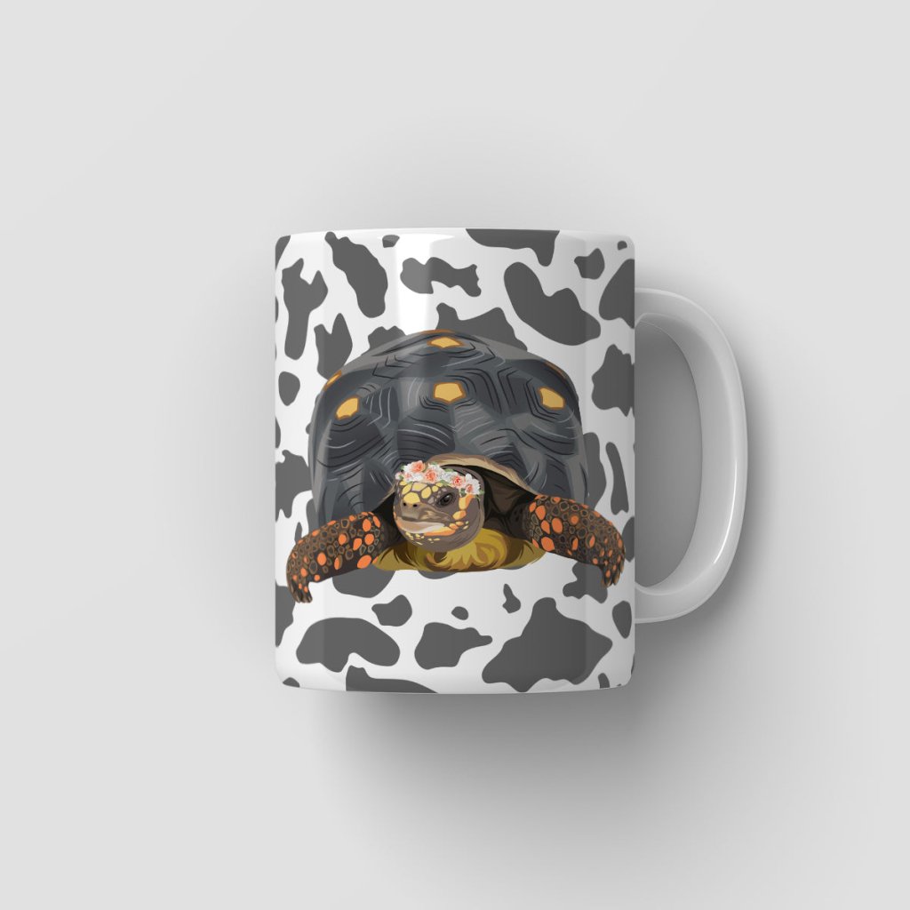 Pet Portraits | Full Blossom Crown: Modern Pet Coffee Mug | Paw & Glory