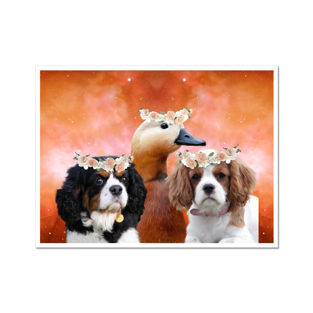 Pet Portraits | Full Blossom: Minimalist Pet Poster | Paw & Glory