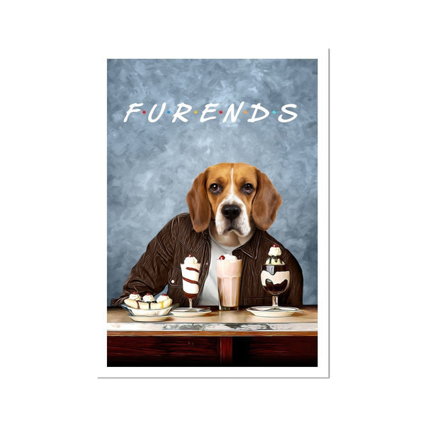 Best Friends Custom Pet Poster | Pet Portrait Print | Paw & Glory