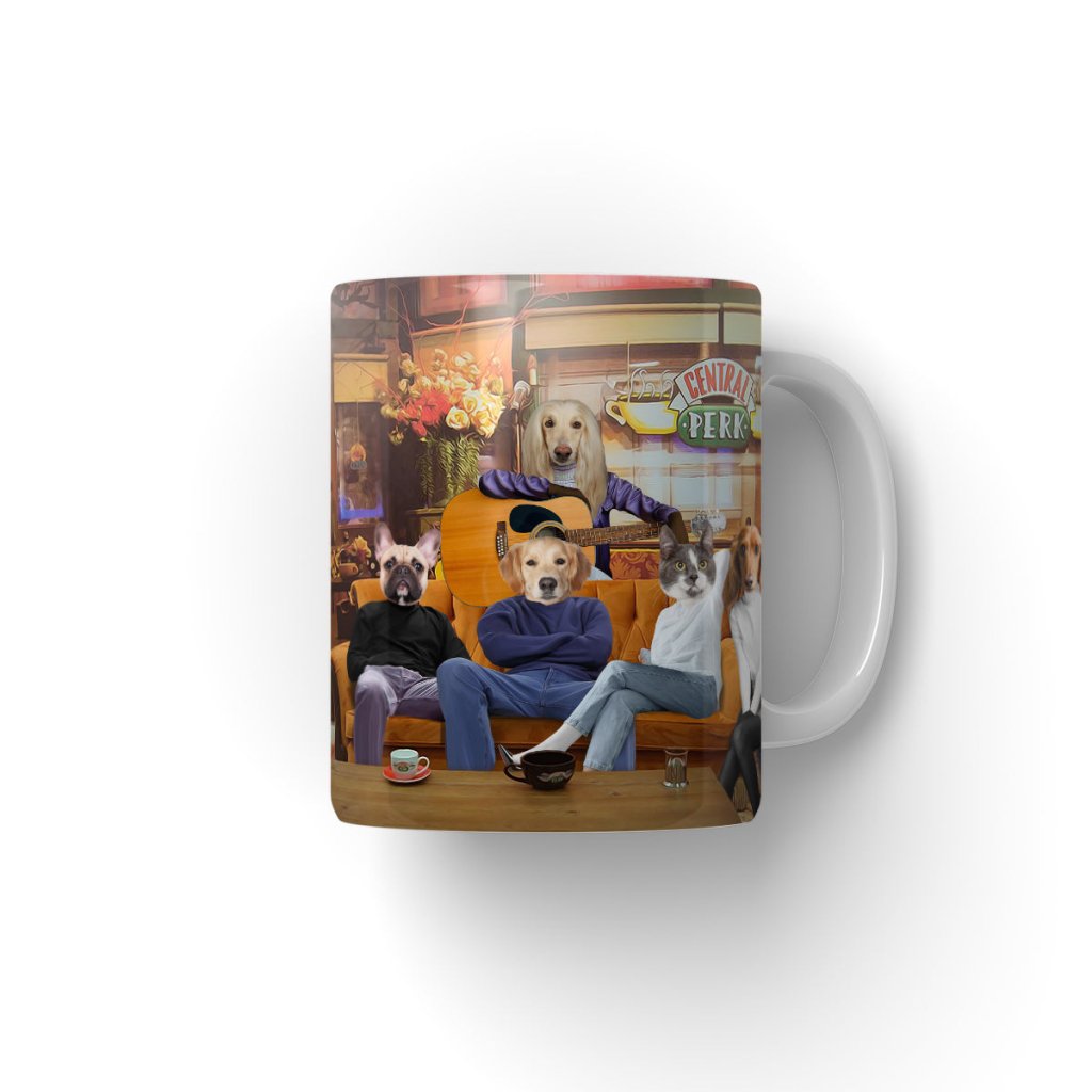 Coffee House Crew Custom Pet Coffee Mug | Funny Pet Portrait Gift | Paw & Glory