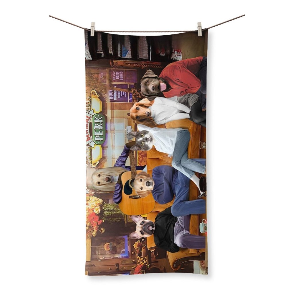 Coffee House Crew Custom Pet Towel | Custom Pet Portrait | Paw & Glory