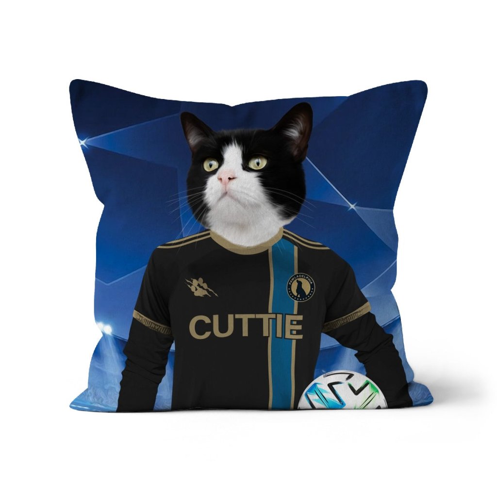 Pet Portraits | Furrladelphia Union Football Club: Custom Pet Pillow | Paw & Glory